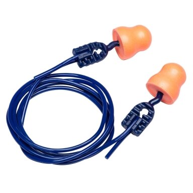 EP12 - Bell Comfort PU putų ausų kamštukai su juostele SNR 37dB (200 porų)